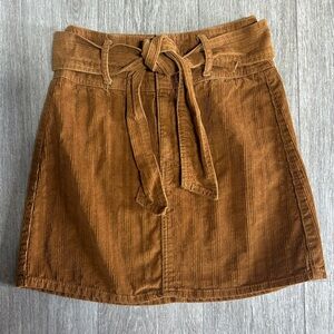 Tan corduroy skirt